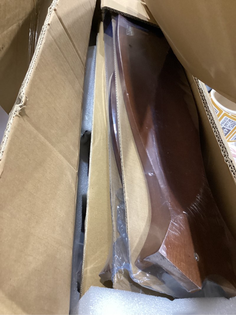 Condition photo showing Good Condition for 52 inch 6 speed high cfm quiet dc motor modern ceiling fan with lights remote control, indoor 3 blade black ceiling fan for bedroom living room