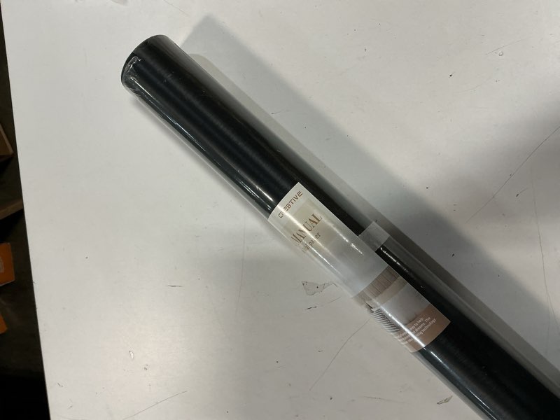 Condition photo showing New/Like New for CRE8TIVE 24"x354" Brushed Black Stainless Steel Contact Paper Wide Thick Black Wallpaper Peel and Stick Waterproof Removable Self Adhesive Metallic Vinyl Paper for Kitchen Appliances Dishwasher Fridge 24" x 354" Black