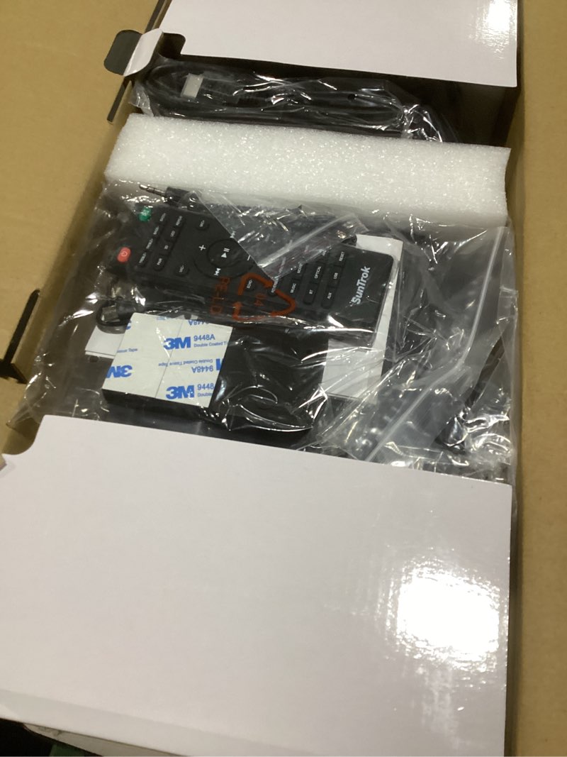 Condition photo showing Good Condition for karaoke soundbar with subwoofer for tv: sound bar with 2 wireless microphones - home theater surround sound system - bluetooth speaker with remote supports hdmi arc/optical/aux/usb for tv/pc s-08