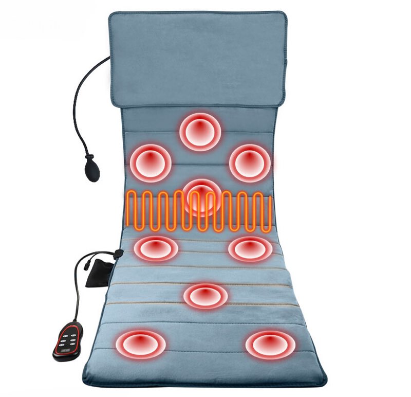 Electric Vibration Body Massage Mat Pillow Home Office Waist Heating Pain Relief