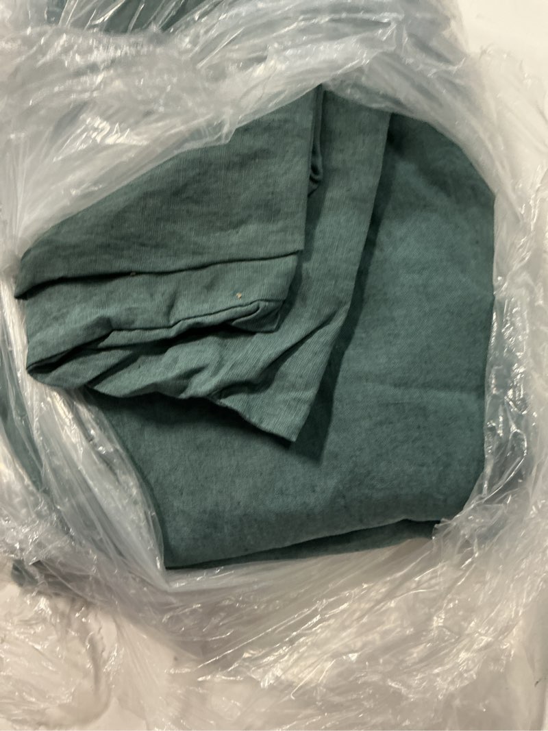 Condition photo showing Good Condition for quince european linen duvet cover set, full/queen, ocean