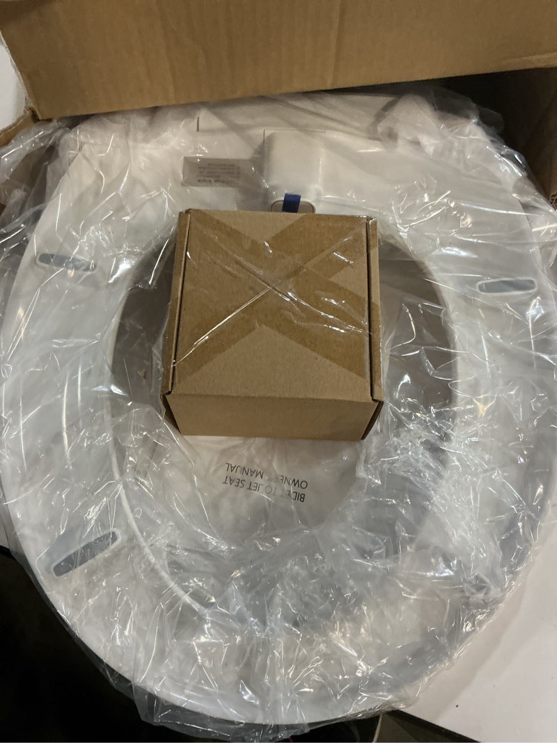 Condition photo showing Good Condition for Elongated Bidet Toilet Seat with Quiet-Close, Non-Electric Bidet Mode with Dual Nozzles, Fit Elongated Toilet Seat, Adjustable Water Pressure with Brass inlet (Round)