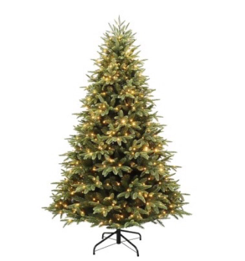 holiday living 7.5-ft parque pre-lit artificial christmas tree with color changing led lights