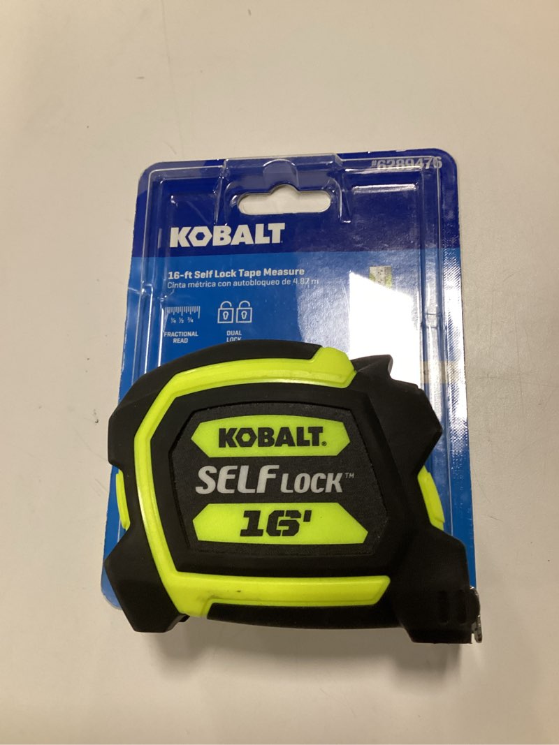 Condition photo showing As Is for Kobalt Self Lock 16-ft Auto Lock Tape Measure