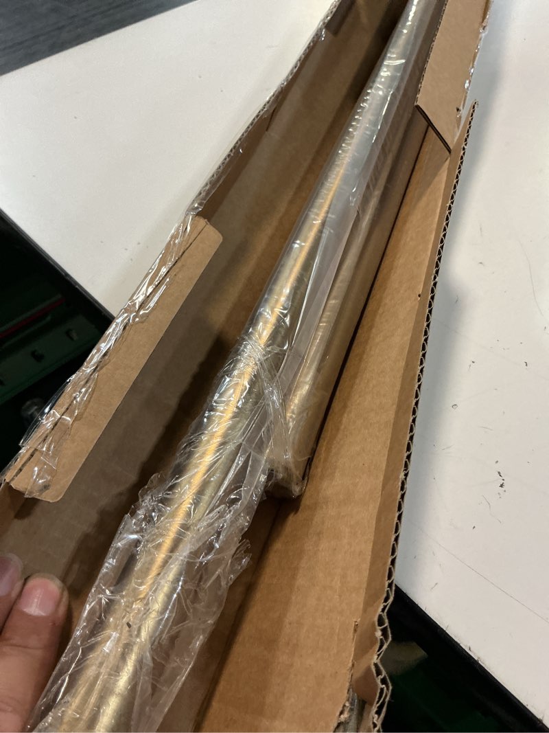Condition photo showing Good Condition for ivilon window curtain rod decorative end cap design, 1 inch rod, 48 to 86 inch. warm gold warm gold 48" to 86"