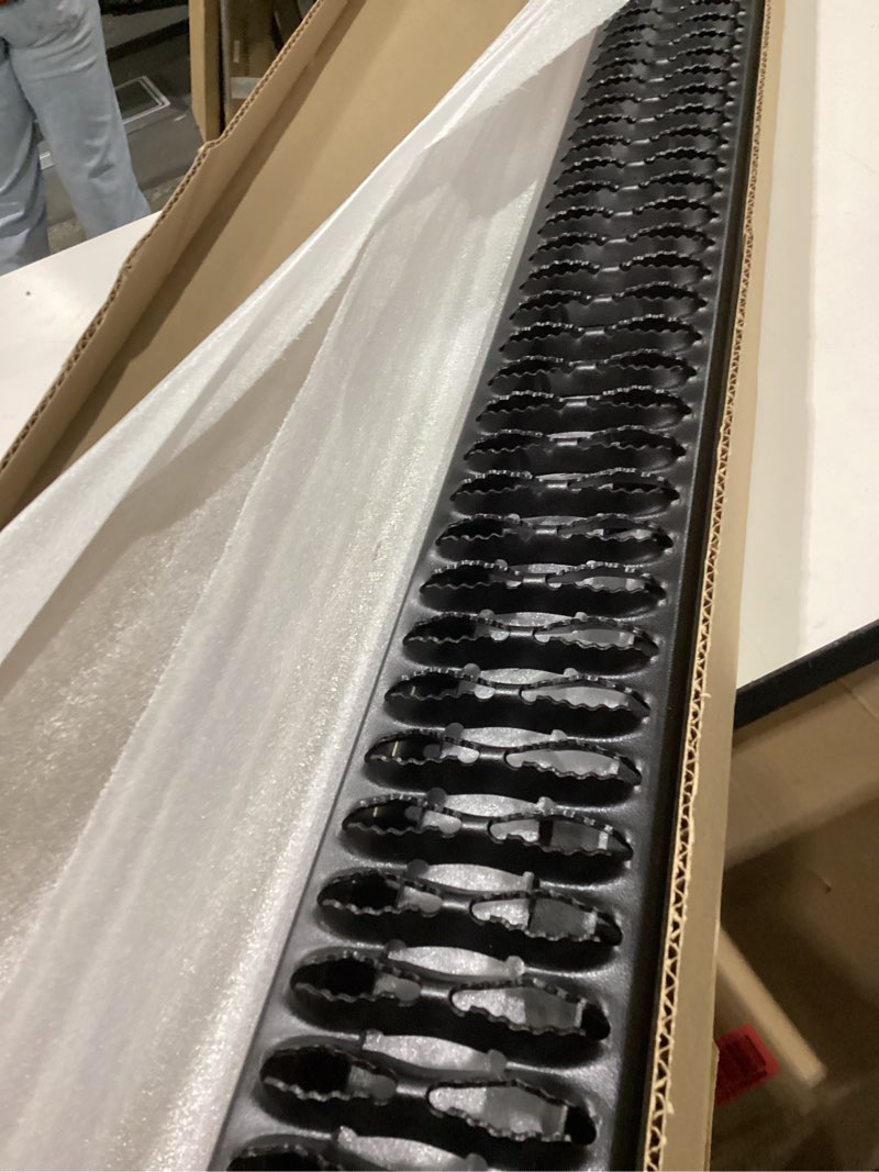 Condition photo showing New/Like New for ARIES 2559051 SlimGrip 5" x 78" Black Aluminum Running Boards, Fits Select Chevrolet Silverado 1500, 2500 HD, 3500 HD, GMC Sierra