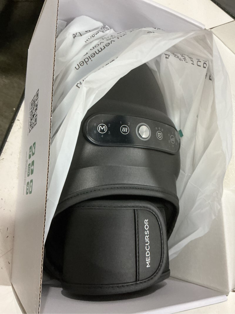 Condition photo showing Good Condition for medcursor hand massager - hand massager with heat and compression for carpal tunnel and stiff joints, pain relief from wrist to palm and finger, gifts for women men (rechargeable) black