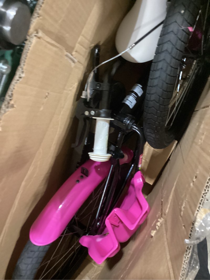 Condition photo showing Good Condition for keano zinnia 14 16 20 inch kids bike for girls ages 3-10 years, girls' bikes with training wheels, streamers, basket and doll seat, children bicycles black 20 inch with kickstand