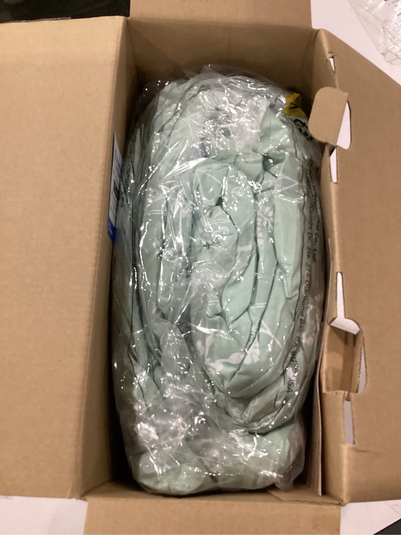 Condition photo showing Good Condition for bedsure full comforter set - sage green bed set, 3 pieces cute floral bedding, 1 soft reversible botanical flowers comforter and 2 pillow shams full 01 - sage green