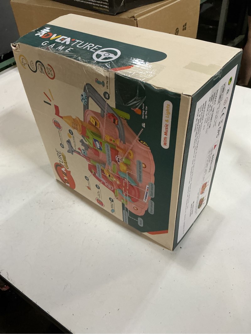 Condition photo showing New/Like New for 2026 upgraded car adventure toy for 3 4 5 6 year old boys girls, race track toy with steering wheel & sound, montessori stem toys for toddlers, fine motor skills birthday gift for 3-5 year old kids green