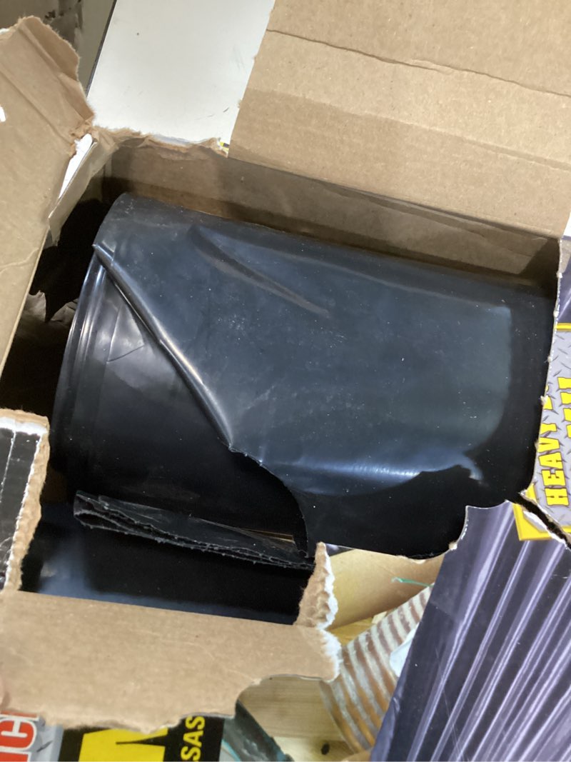 Condition photo showing As Is for contractor's choice contractor 42-gallons black outdoor plastic construction flap tie trash bag (24-count)