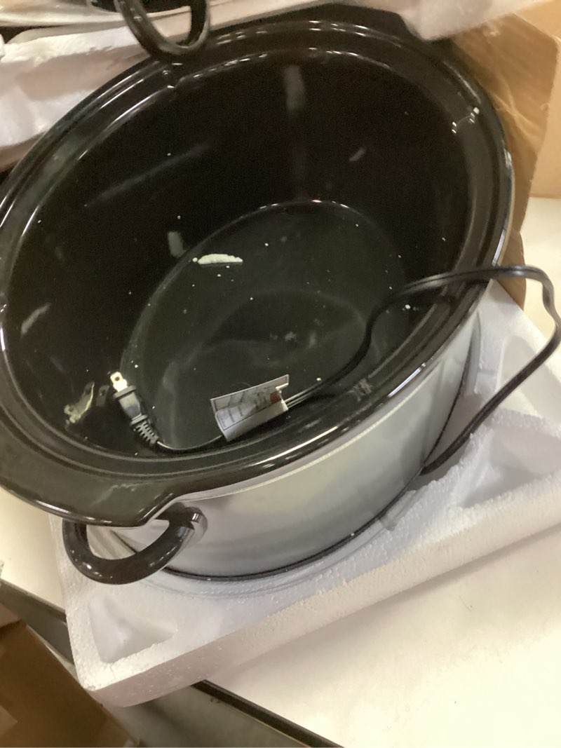 Condition photo showing Good Condition for Crockpot SCV700-CH-BR Slow Cooker 7 quarts Charcoal 7qt Charcoal