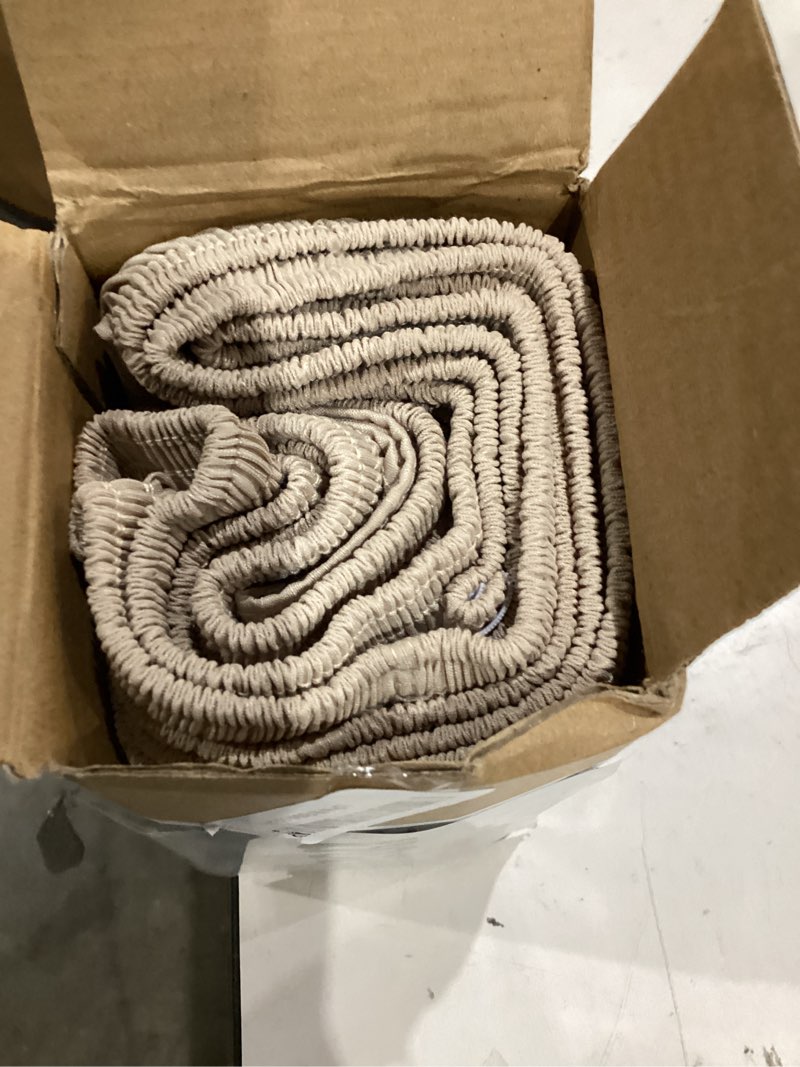 Condition photo showing Good Condition for biscaynebay wrap around bed skirts with split corners for queen beds 17" drop, light camel elastic dust ruffles easy fit wrinkle & fade resistant silky luxurious fabric solid machine washable queen-17" drop split corner light camel