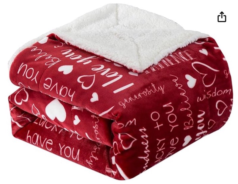 elegant comfort luxury valentine’s day sherpa throw blanket ultra-soft cozy velvet pink hearts fleec