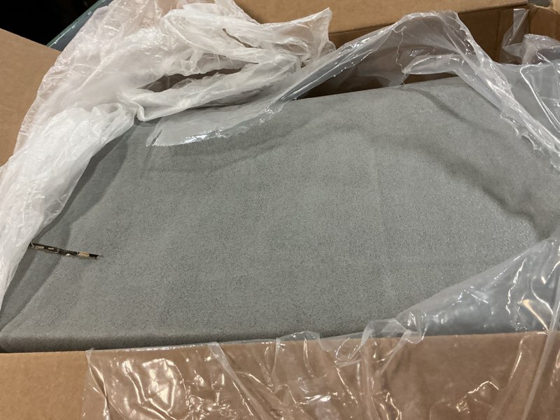 Condition photo showing As Is for 2PCS Sofa Couch Back Cushions, Backrest Support Pillow for Elderly,Extra Large Thick Lumbar Support Pillow for Home (6x24x16 in, Leathaire, Medium Grey) Faux Leather Medium Grey 24x16x6 IN