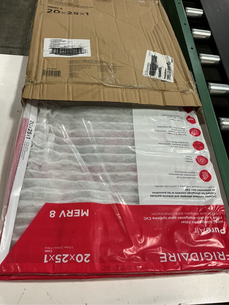 Condition photo showing Good Condition for frigidaire pureair® 20" x 25" x 1" merv allergen 8 air filter - 4 pack 20 x 25 x 1 merv 8 4 pack
