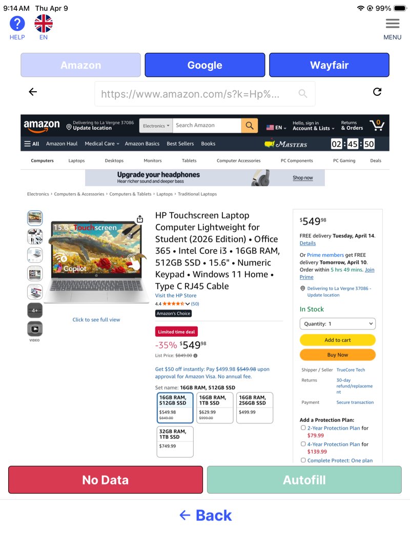 Hp laptop 15.6” hd led display (250 nits) touchscreen