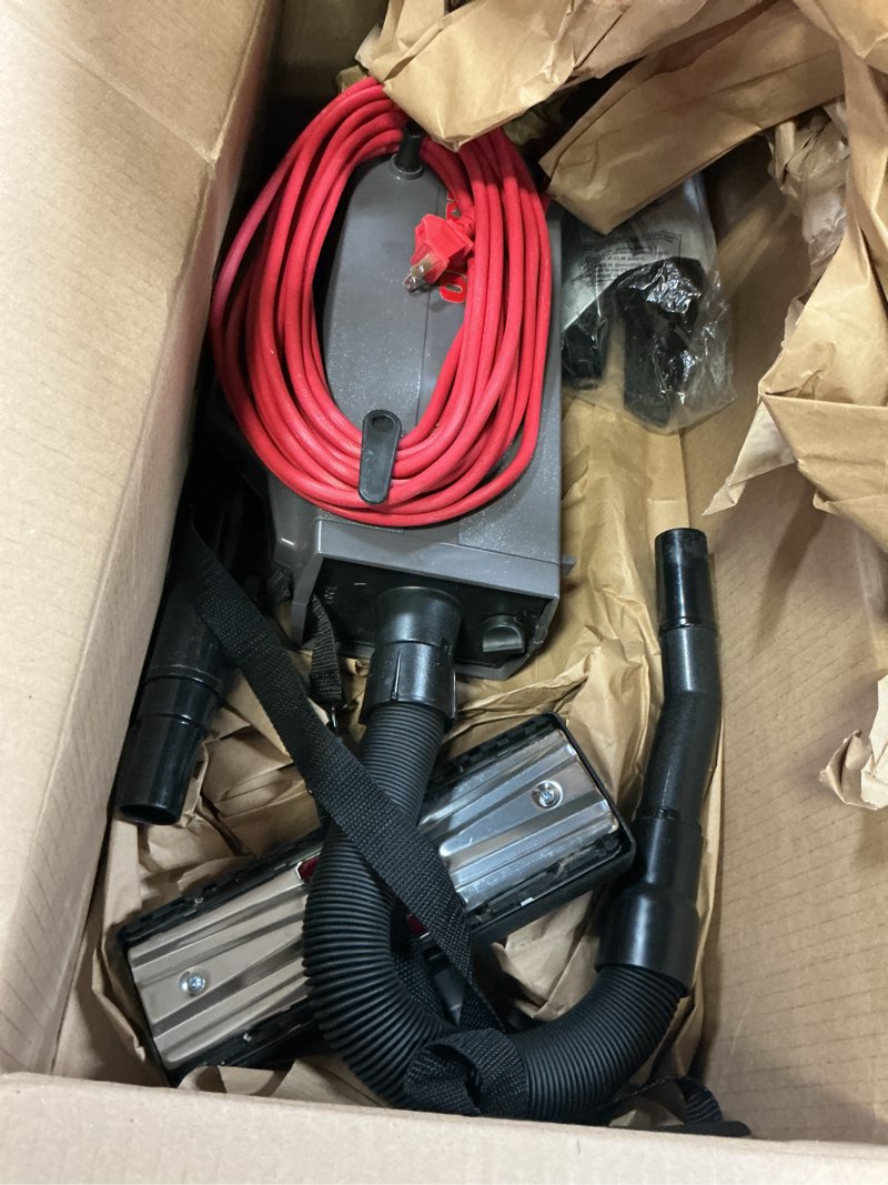 Condition photo showing As Is for Oreck Commercial XL Pro 5 Super Compact Canister Vacuum Cleaner, Lightweight Bagged Canister Vac with Attachments, Portable, Extended Cleaning Reach, Corded Vacuum Cleaners for Commercial Use