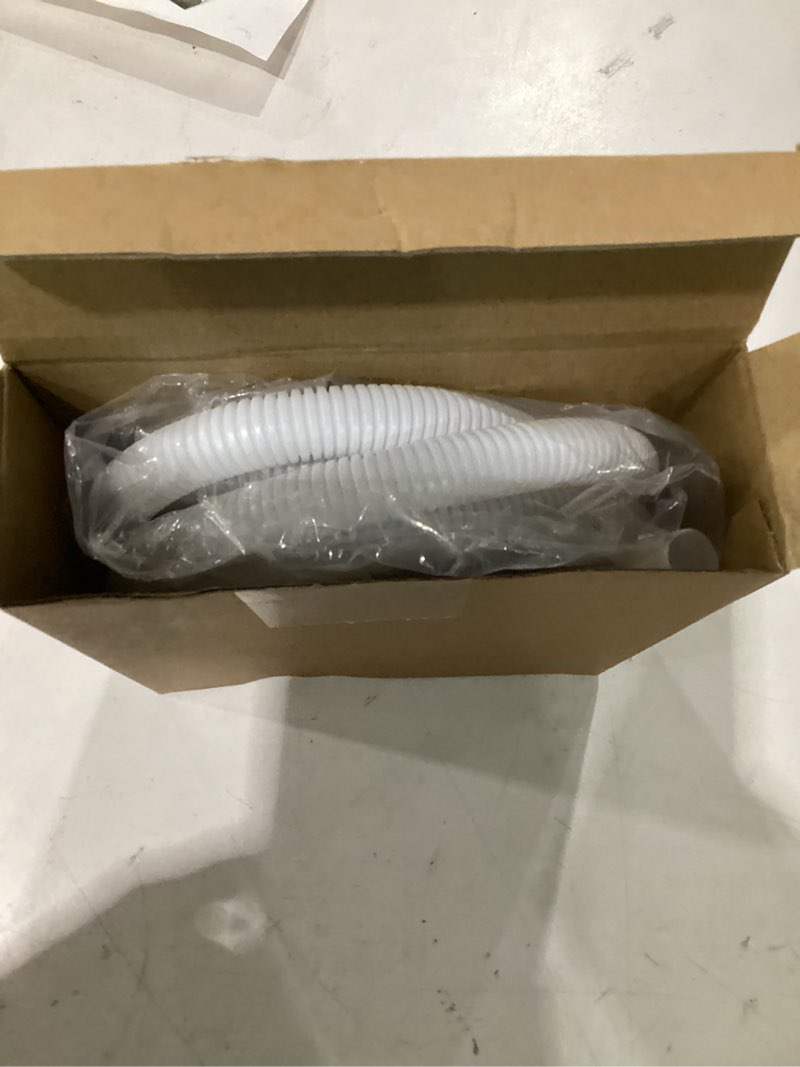 Condition photo showing New/Like New for saillong patent pending dehumidifier drain hose, 6.5ft, 3/4 inch fht, with cuttable rubber adapter and connect clamp, flexible universal drain hose for most dehumidifier air conditioner brands(white)