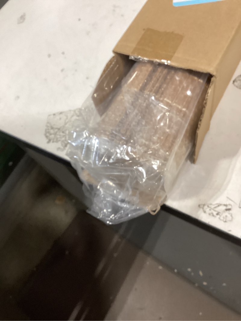 Condition photo showing Good Condition for lazblinds no tools no drill cordless bamboo roman shades, light filtering window treatment, roll up bamboo blinds for windows 21'' w x 64'' h, brown light filtering-brown206 21" w × 64" h
