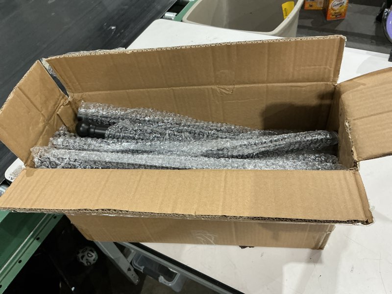 Condition photo showing Good Condition for hicarer 9 pcs 1-3/8\" chain link fence post extender 20 inch extension height galvanized chain link fence extension for privacy and dogs (black) black 9