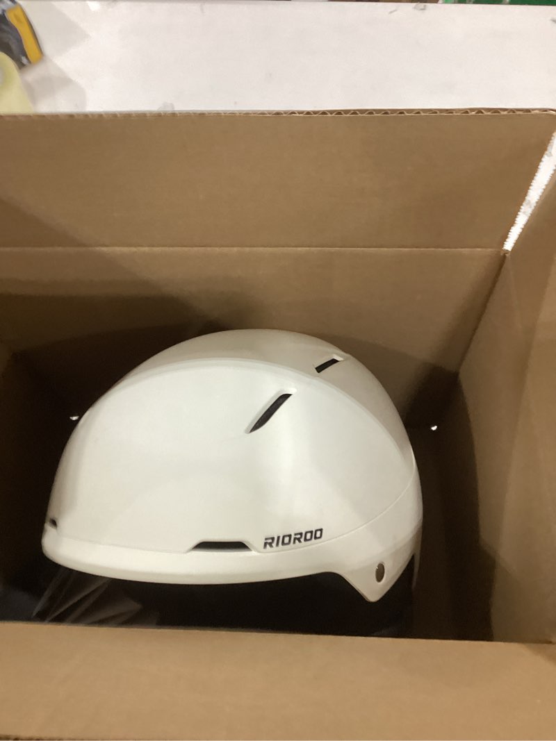 Condition photo showing New/Like New for Ski Helmet for Women Men, Safety Certified Snowboard Helmet with Shockproof ABS Hard Shell for Adults & Youth Large Egg White