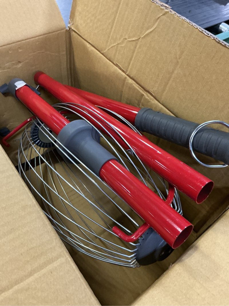 Condition photo showing As Is for garden weasel large nut gatherer roller – nut collector tool for walnuts, tennis balls and more – yard picker upper with durable cage and ergonomic handle - newest model