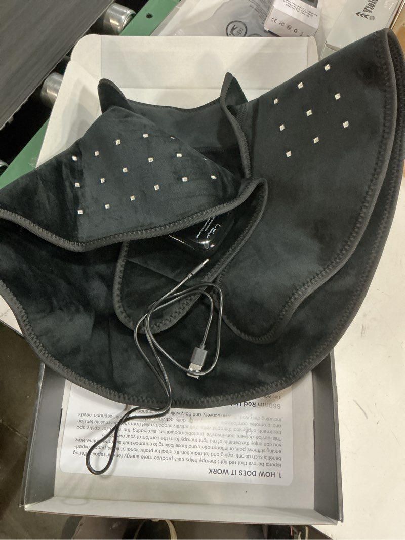 Condition photo showing Good Condition for Cordless Red Light Therapy for Neck Shoulder with Heat & Massage, 5000mAh Controller 118LEDs 3-in-1 Chip 660nm&850nm Infrared Light Therapy Pad for Body Home Outdoor Use 26''