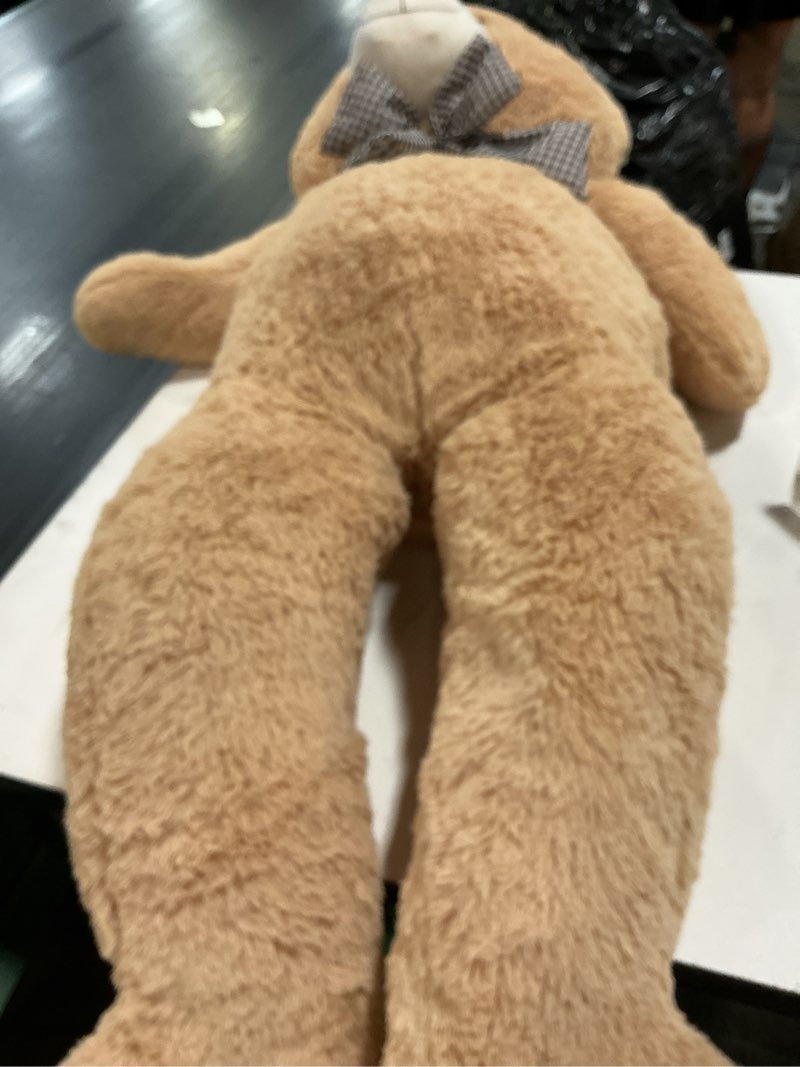 Condition photo showing New/Like New for poutmac big teddy bear 4ft giant soft stuffed animals cute plush toy for girlfriend women kids for valentine's christmas birthday (light brown, 47 inches) light brown 47 inches