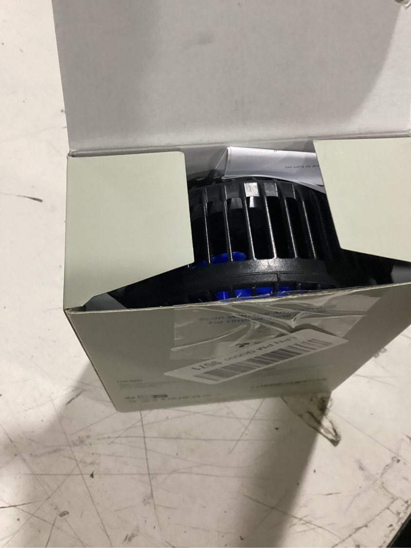 Condition photo showing Good Condition for gaiatop portable clip on fan battery operated, small powerful 3 speed quiet 360° rotate, usb rechargeable mini personal cooling fan for desk table home office stroller camping women gifts black blue