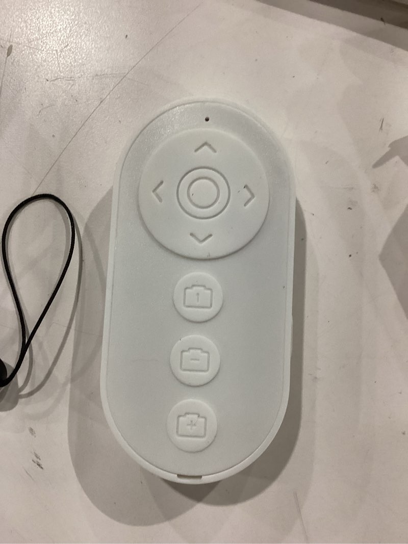 Condition photo showing Good Condition for Wireless Camera Remote with Zoom/Switch for Photo and Vlogging Compatible with iOS & Android Smartphone, Bluetooth Video Scrolling for Tiktok, Rechargeable Page Turner for E-Book APPS-White