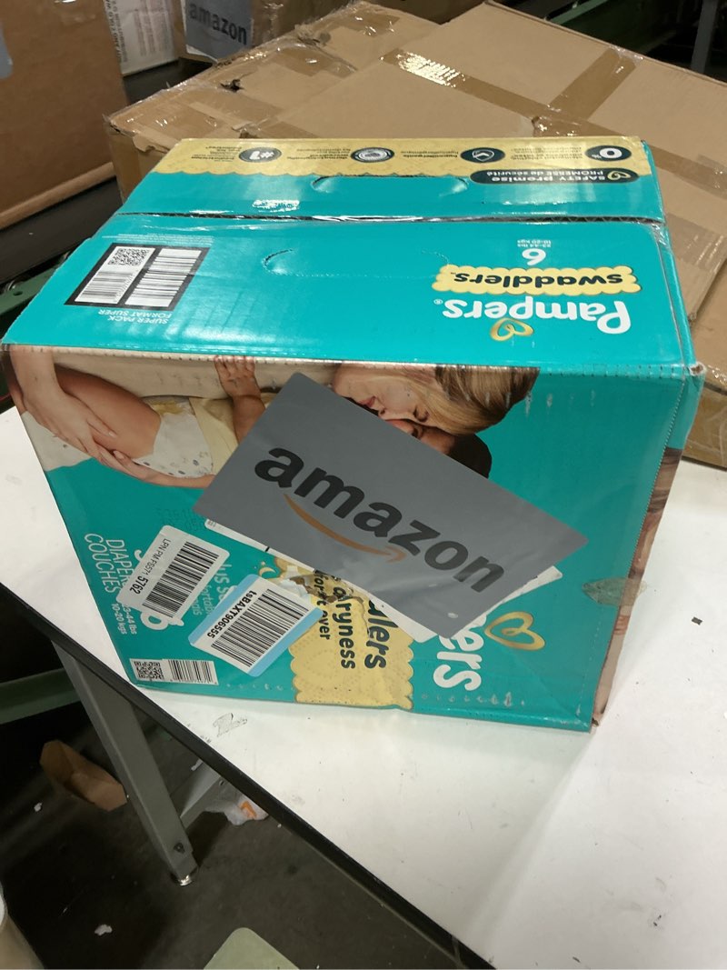 Condition photo showing New/Like New for Pampers Swaddlers Diapers, Size 6 (23-44 lbs), 50 Count, Absorbent, Keeps Baby Dry and Comfortable, Skin Safe Disposable Baby Diaper (Packaging May Vary) Size 6 50