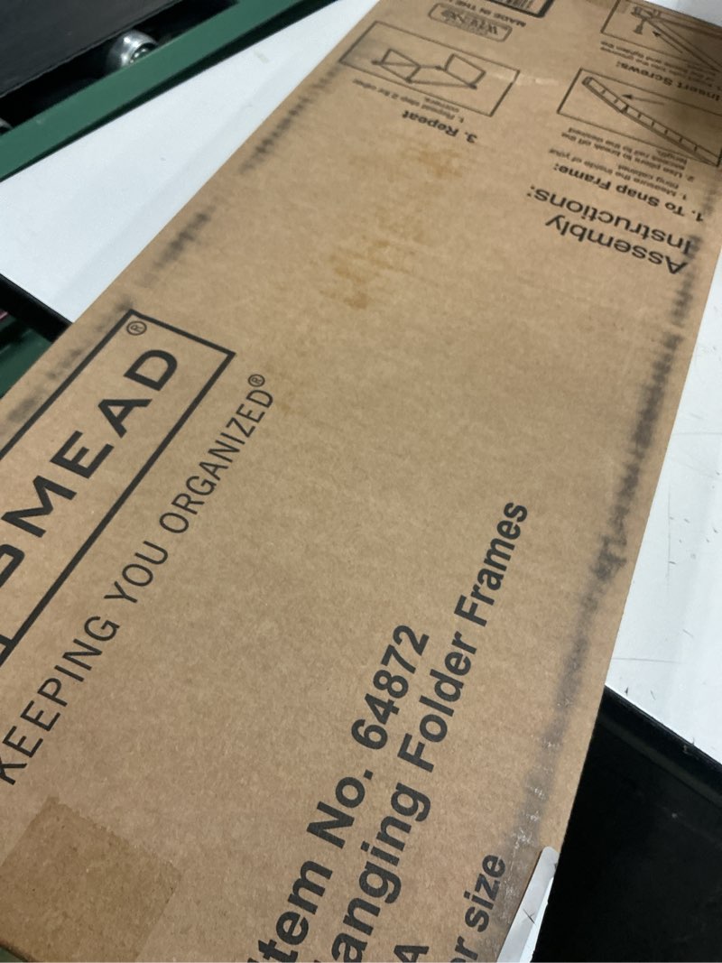 Condition photo showing Good Condition for smead steel hanging file folder frame, letter size, gray, adjustable length 23" to 27", 2 per pack (64872)