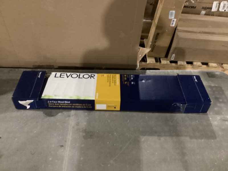 Trim + go levolor 35inx64in 2in1 faux wood blind