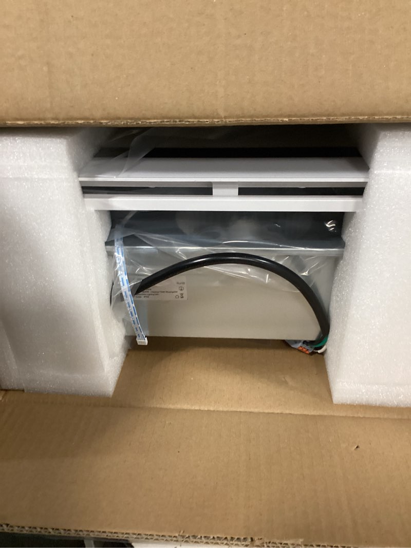 Condition photo showing Good Condition for 4 in 1 Bathroom Exhaust Fan with Heater, 190 CFM Bathroom Exhaust Fan with Light, 1800W Heating Power, 1.0 Sone Bath Fan with Light, Heating, Ventilation, Remote Control, UL Listed