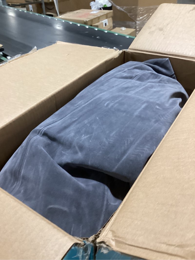 Condition photo showing Good Condition for Intex Inflatable Pull-Out Sofa: Velvety Surface, 2-in-1 Valve, Cupholder, 46" x 88" x 26" - Blow-Up Couch and Folding Queen Size Air Mattress Bed