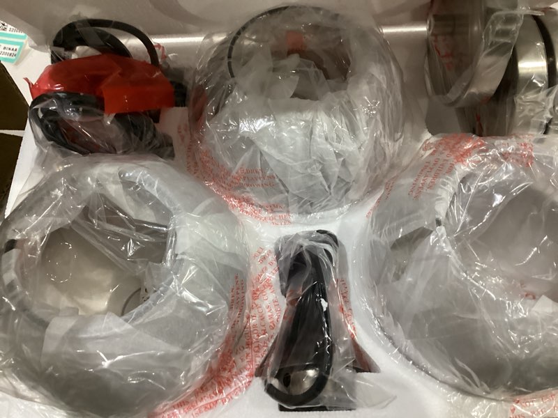 Condition photo showing New/Like New for 3 Pack 1 Light Hanging Indoor Kitchen Island Pendant Light 6.3" Grey Hammer Glass Pendant Ceiling Light Fixtures Brushed Nickel Finish Modern Farmhouse Dinning Over Sink(Adjustable Height Cord) Grey Glass 3 Pack