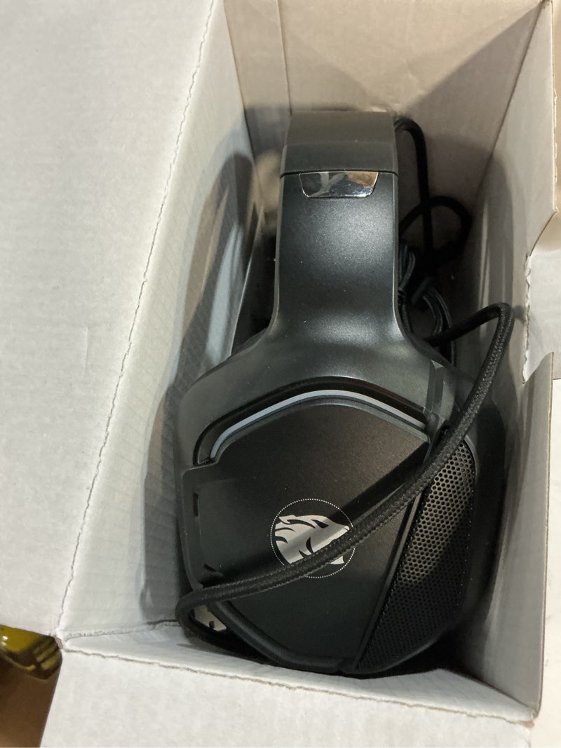 Condition photo showing Good Condition for gaming headset with microphone for pc, xbox one series x/s, ps4, ps5, switch, stereo wired noise cancelling over-ear headphones with mic, rgb, for computer, laptop, mac, nintendo (blue)