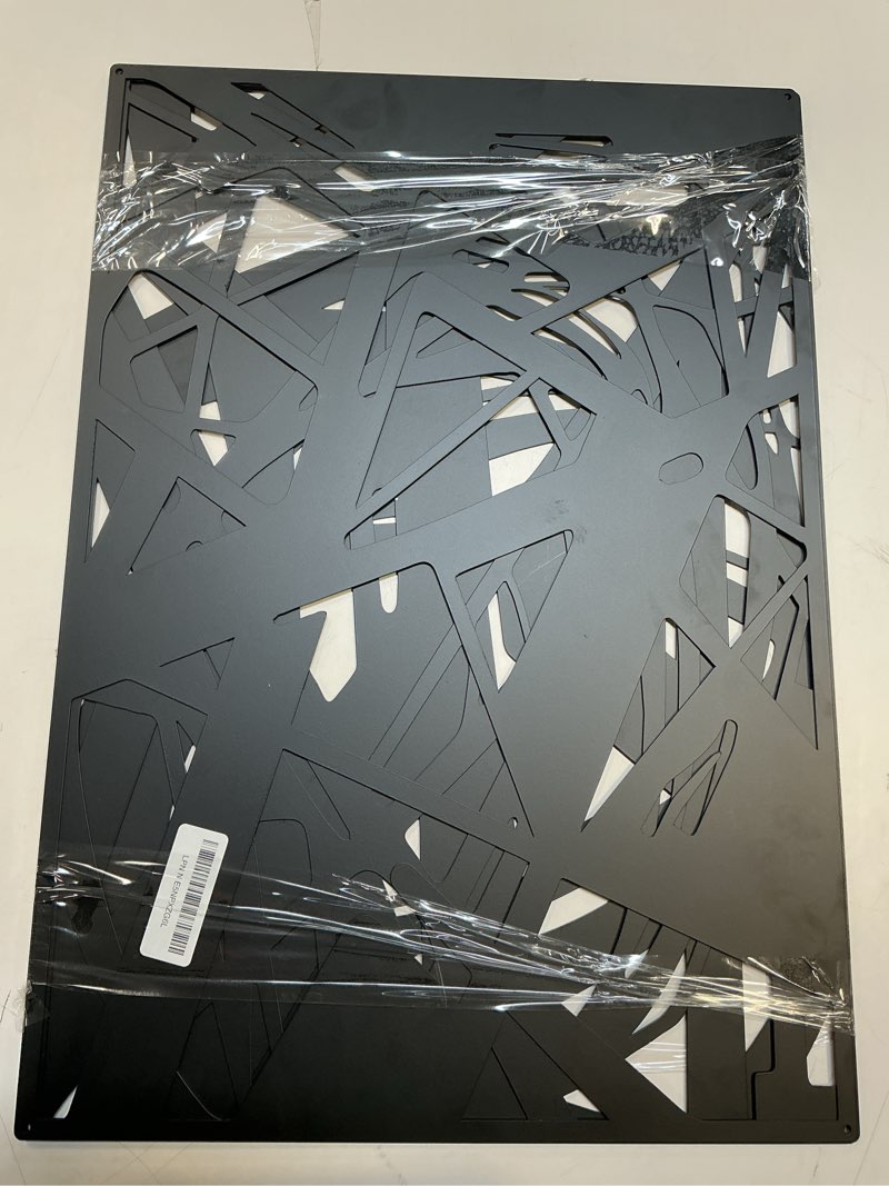 (4pcs) black abstract wall art, metal art wall decor, modern large wall art, 3d abstract wall sculptures fo