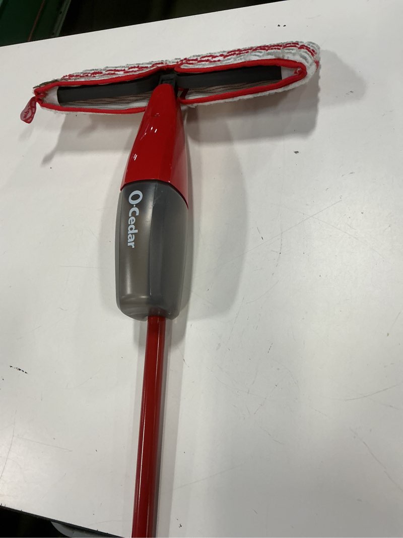 Condition photo showing As Is for Microfiber Spray Mop Pads Compatible with Promist MAX Reusable Spray Mop Refills for Ocedar ProMist Dust Mop,Dual-Action Washable Flip Mop Pads Replacement for Dry Wet Floor Cleaning,3 Packs 3 Packs Red White Mop Pad for Promist Max