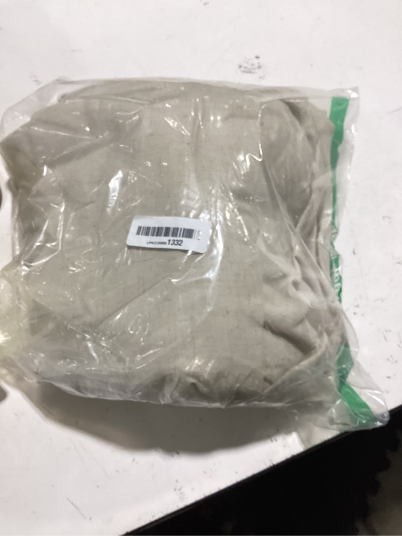 Condition photo showing Good Condition for aersas cobblestone pleated linen curtains 90 inches long for living room dining 2 panels pinch pleat drapes hooks rings rustic farmhouse light filtering semi sheer 90 inch curtain for bedroom cobblestone 40"w x 90"l (pack of 2)
