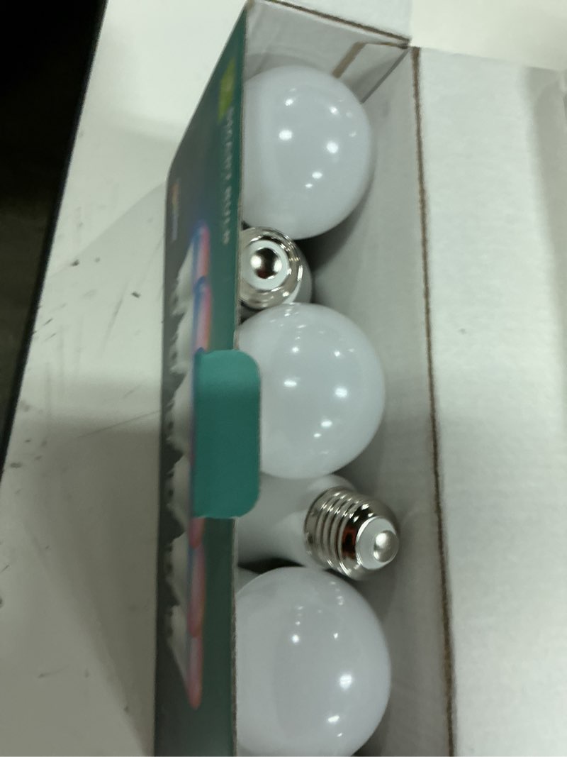 Condition photo showing Good Condition for smart light bulbs 6pack with remote, color changing light bulbs work w/alexa google home, 9w a19 e26 800lm colored led bulb, 2.4ghz only, 50+ diy scenes, app & voice control wifi light bulbs