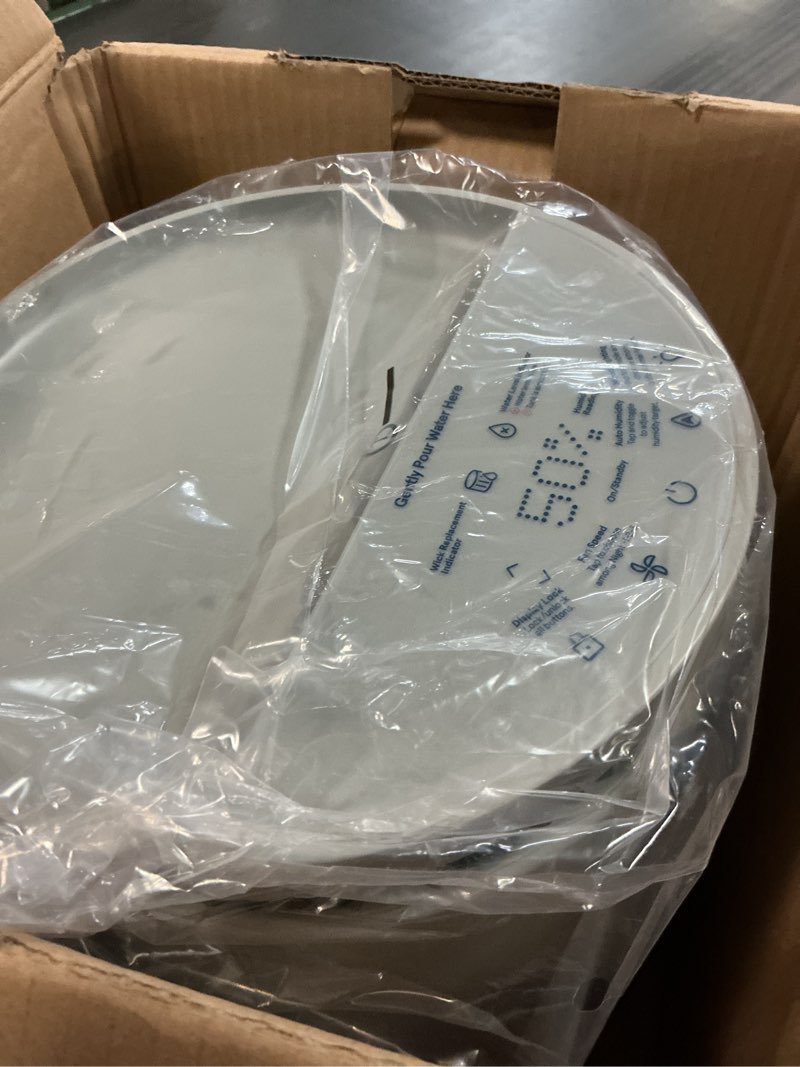 Condition photo showing New/Like New for BLUEAIR Room Humidifier - DreamWell - 48Hr Top-Fill Mist-Free InvisibleMist Technology Aroma Stone for Essential Oils and Soothing Mood Lighting - Quiet Operation for Bedroom and Home Use, Grey