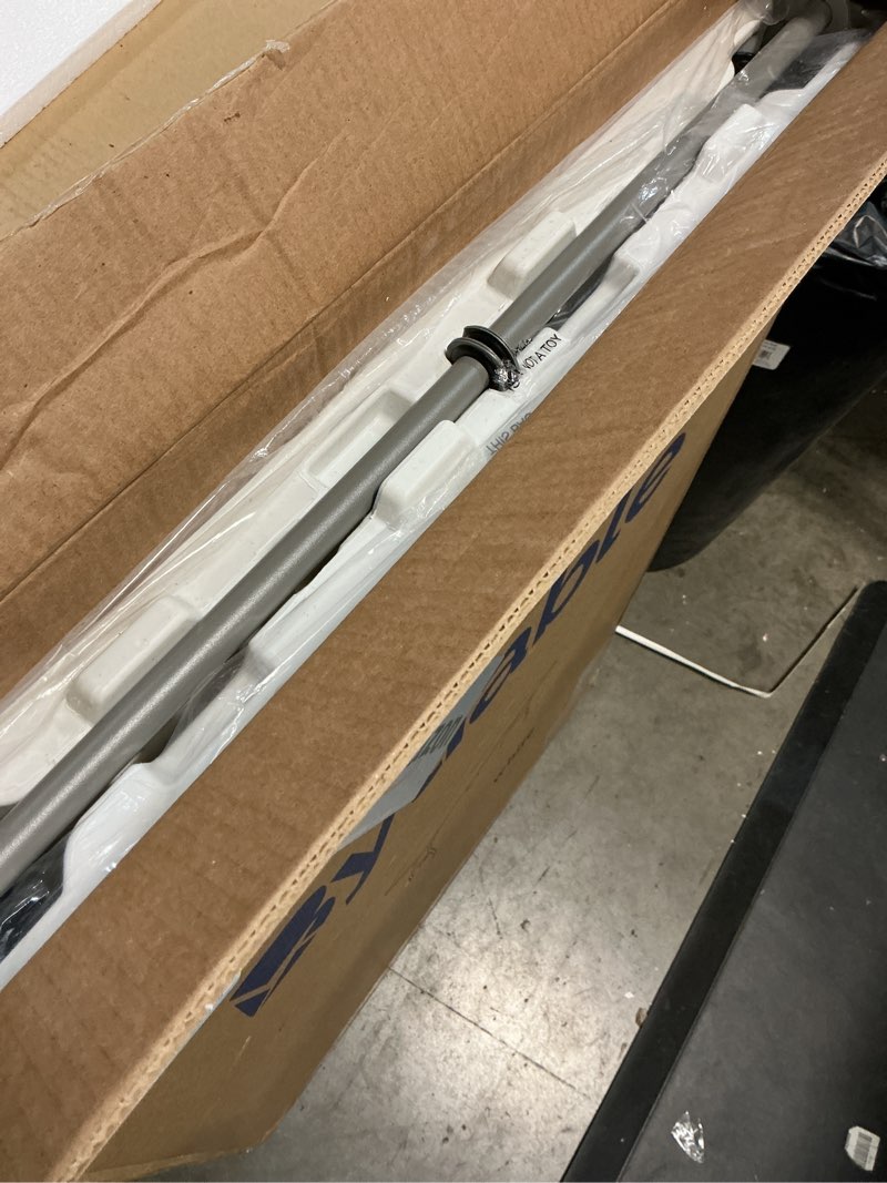 Condition photo showing Good Condition for Folding Table 6ft Portable Heavy Duty Plastic Fold-in-Half Utility Foldable Table Plastic Dining Indoor Outdoor for Camping, Picnic and Party, White White 6FT