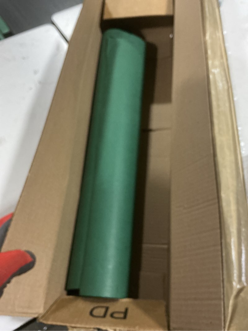Condition photo showing As Is for perkhomy 24" x 1,440" (120') dark green kraft paper roll for craft bulletin board paper art table covering crafting gift wrapping bouquet packing parcel 80gsm 55lb (dark green, 24" x 120') dark green 24" width x 120' length