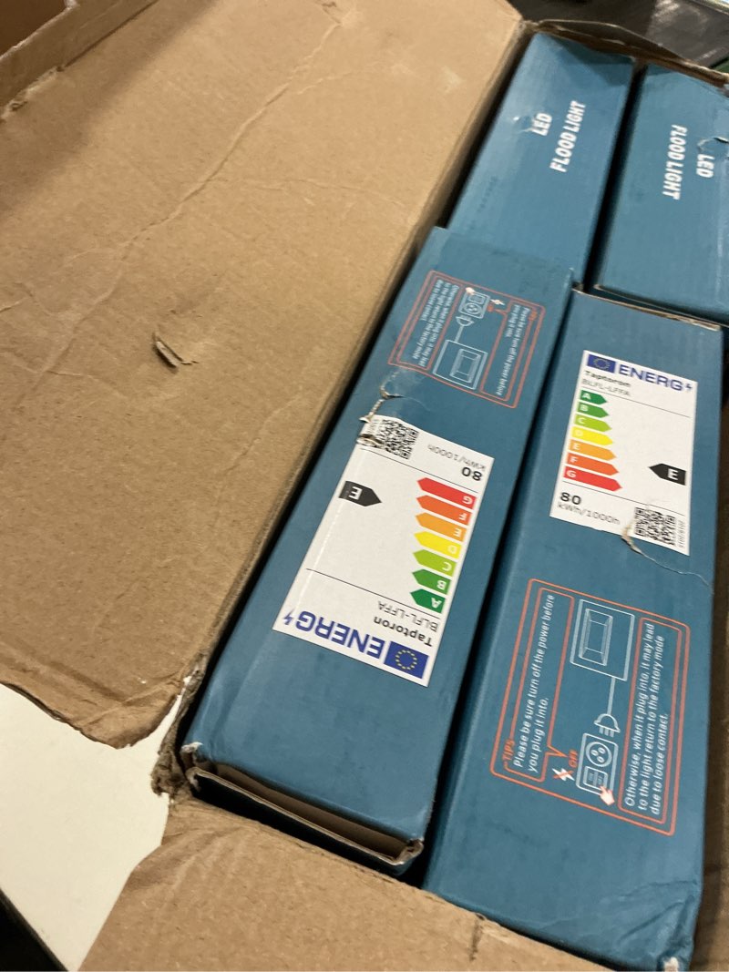 Condition photo showing New/Like New for led flood light outdoor 800w equivalent 8000lm, smart rgb color changing landscape lighting with app control, ip66 waterproof outdoor led lights daylight 5700k, diy scenes, timing floodlights, 4 pack