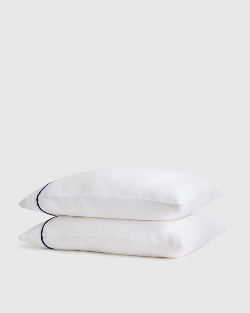 european linen piped pillowcase set, standard
