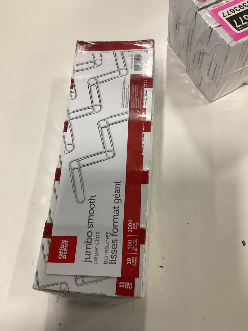 Condition photo showing Good Condition for Office Depot(R) Brand Paper Clips, Jumbo, Silver, 100 Clips Per Box, Pack Of 10 Boxes
