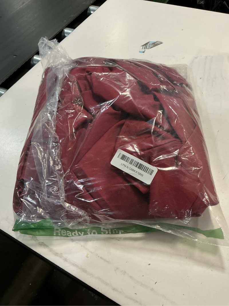 Condition photo showing Good Condition for 9 feet patio umbrella replacement canopy for 6 ribs, market umbrella top, yard table umbrella top cover,universal strong and thick umbrella canopy,canopy only burgundy
