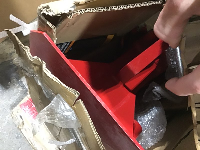 Condition photo showing As Is for BIG RED ATZ220005R Torin Heavy Duty Pin Type Professional Car Jack Stand with Lock, 22 Ton (44,000 lb) Capacity, Red, 1 Pair (B09ZNVDLQD) INCOMPLETE 